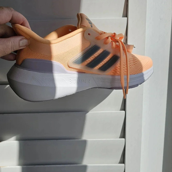 ADIDAS Ultrabounce Wide Running Walking Sport Athletic Orange Grey  size … - Picture 3 of 7